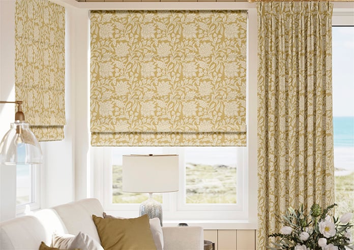 Land & Shore Rowallane, Ochre - Roman Blind - Image 3